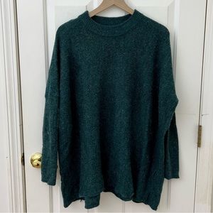H&M Mohair-Blend Tunic Sweater Size XS Green